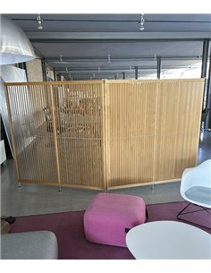 Outlet Biombo láminas madera 2