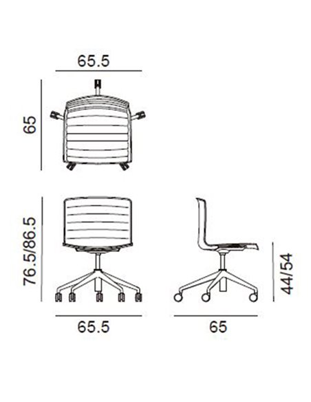 Outlet Silla Catifa 53 (5 radios c/ruedas)